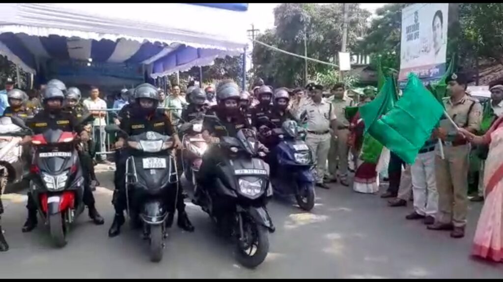 Women's Police Winners Squad in Jalpaiguri for women's safety