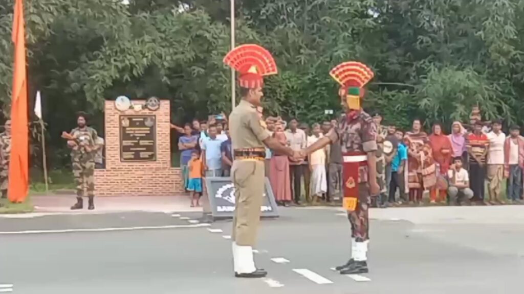 India Bangladesh Fulbari International Border
Parade of joint forces