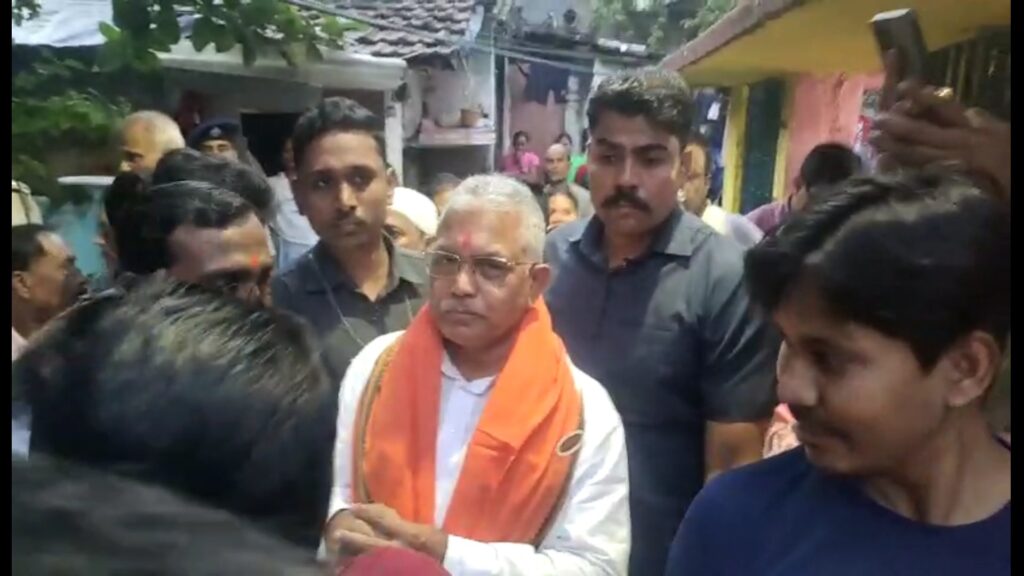 Dilip Ghosh said that those against whom dharna is going on across the state are going to dharna in Delhi