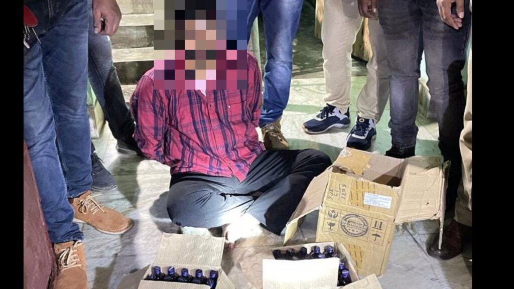 One arrested with seizure of banned cough syrup