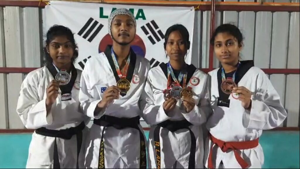 Four competitors from Jalpaiguri achieve great success in National Taekwondo Championship