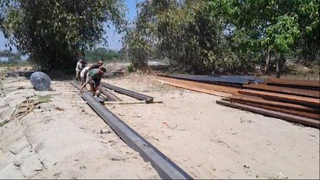 Foot bridge over the Karla River to facilitate travel to Lota Devi Temple; Mohitnagar residents on the path to fulfilling their dream