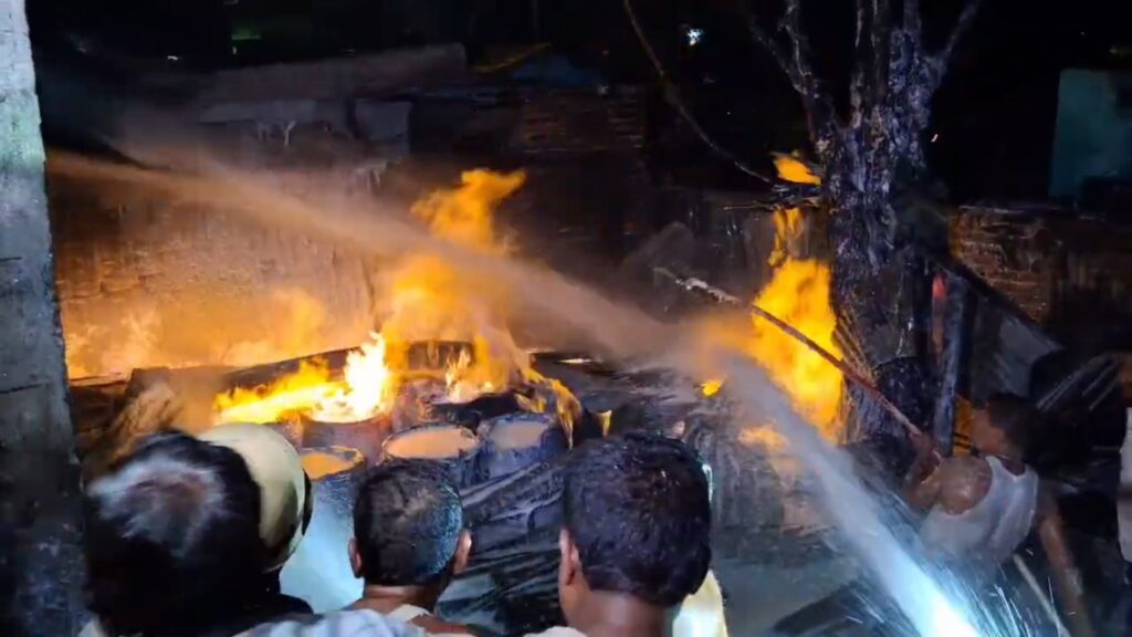 Massive fire breaks out at illegal oil godown in Siliguri