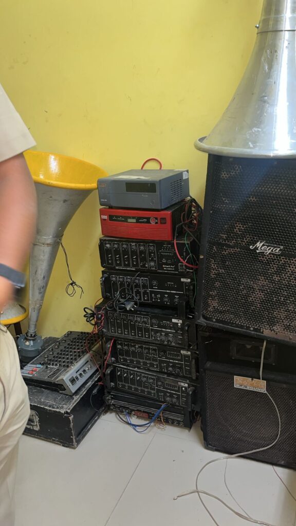 Police launch operation over loud microphones in middle of high school