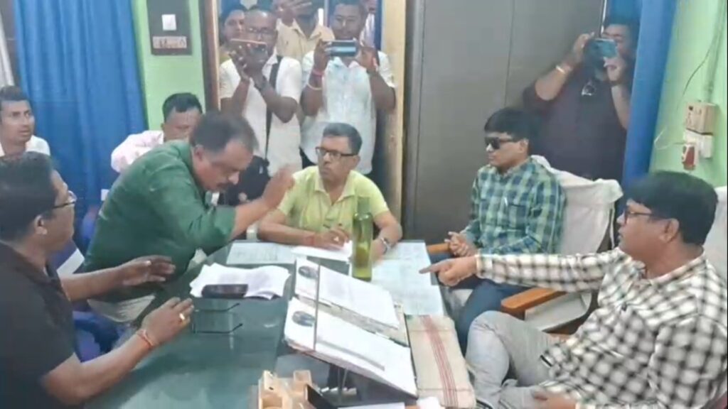 Siege; stir in Siliguri's education community over tension and allegations of punching