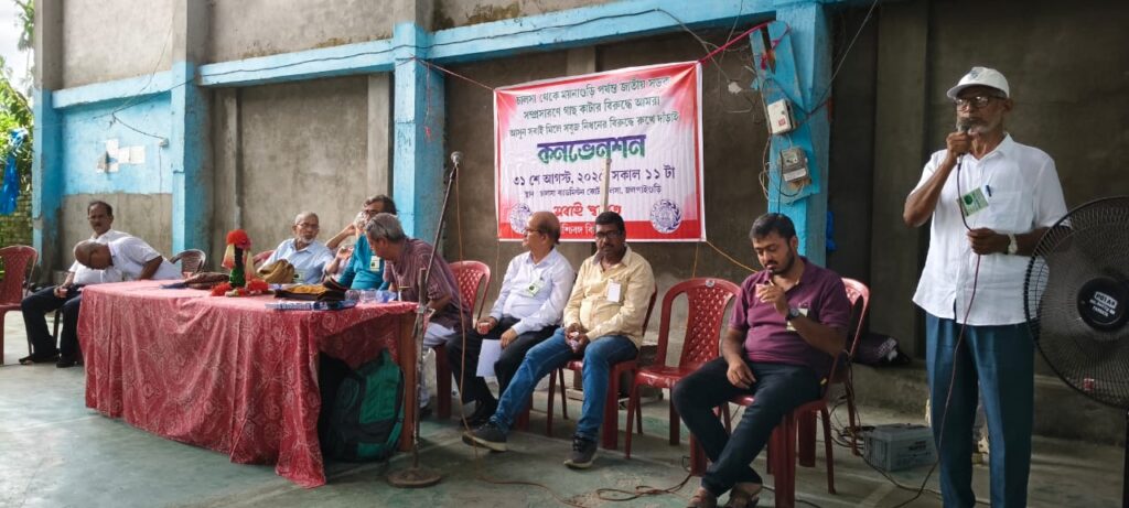 Save trees not roads - message to protect the environment at the Citizens' Convention in Chalsa