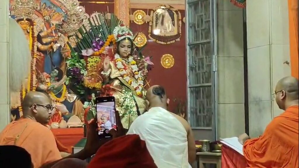 Maha Ashtami Puja at Baikunthapur Rajbari Jalpaiguri and Kumari Puja at Belur Math Howrah